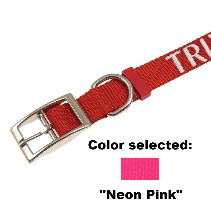 Dog Collar - 1" Width - Personalized Embroidery (Traditional Style), - Lucky Pet
